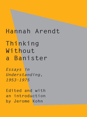 cover image of Thinking Without a Banister